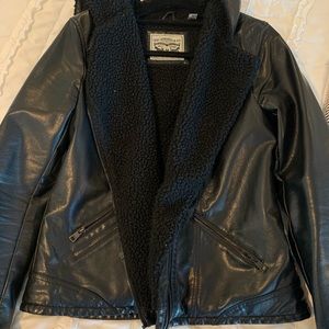 Levis Real Leather Jacket with Fur Inside